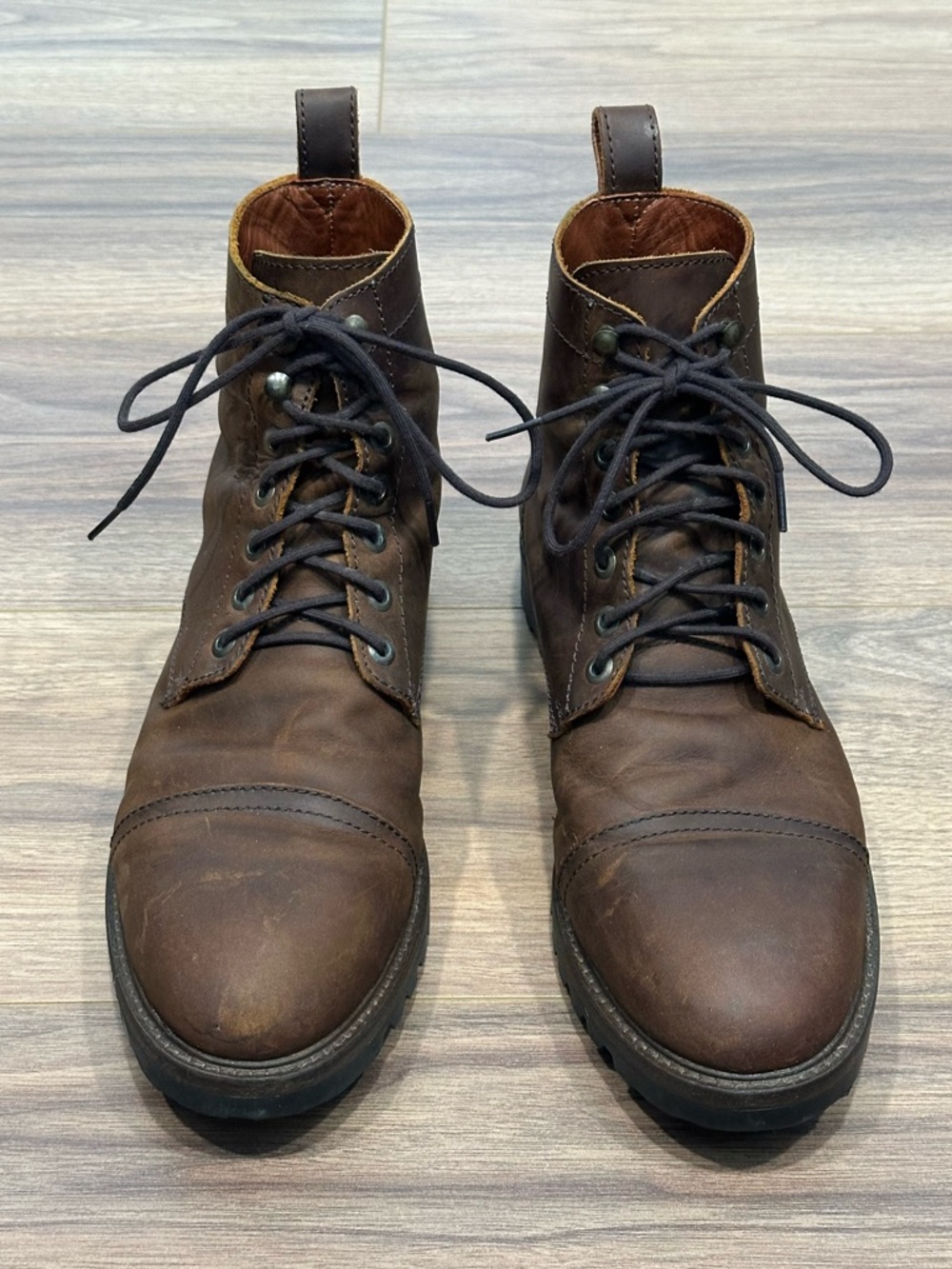 Portland Leather Goods Patina Breaker Boots in Canyon Brown Size Mens 12 - Picture 2 of 11